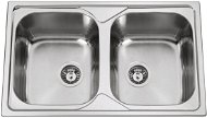 SINKS OKIOPLUS 800 DUO V 0,7mm polished - Stainless Steel Sink