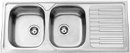 SINKS PIANO 1160 DUO V 0.7mm polished - Stainless Steel Sink