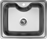 SINKS BIGGER 600 V 0.8mm Matt - Stainless Steel Sink