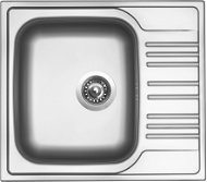 SINKS STAR 580 V 0.6mm Matte - Stainless Steel Sink