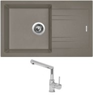 SINKS LINEA 780 N, Truffle + MIX 350P - Kitchen Sink and Tap Set