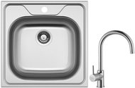 SINKS CLASSIC 480 6V + VITALIA - Kitchen Sink and Tap Set