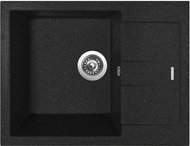 SINKS AMANDA 650 Granblack+ENIGMA S GR - Kitchen Sink and Tap Set