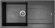 SINKS AMANDA 990 Metalblack+ENIGMA S GR - Kitchen Sink and Tap Set
