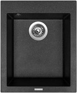 SINKS CUBE 410 Granblack+ENIGMA S GR - Kitchen Sink and Tap Set