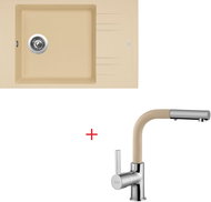 SINKS VARIO 780 Sahara+Enigma S GR - Kitchen Sink and Tap Set
