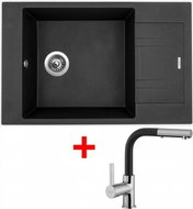 SINKS VARIO 780 Metalblack+Enigma S GR - Kitchen Sink and Tap Set