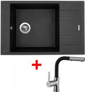 SINKS VARIO 780 Granblack+Enigma S GR - Kitchen Sink and Tap Set