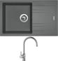 SINKS LINEA 780 N, Titanium + VITALIA - Kitchen Sink and Tap Set