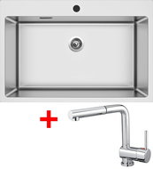 Sinks Blocker 760 + Mix 3 P - Kitchen Sink and Tap Set