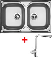 Sinks Classic 800 Duo + Elka - Kitchen Sink and Tap Set