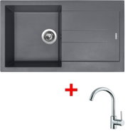 Sinks Amanda 860 Nanogrey + Mix 35 - Kitchen Sink and Tap Set
