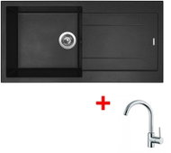 Sinks Amanda 990 Nanoblack + Mix 35 - Kitchen Sink and Tap Set