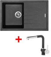 Sinks Best 780 Granblack + Mix 3 P GR - Kitchen Sink and Tap Set