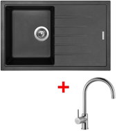 Sinks Best 780 Metalblack + Vitalia - Kitchen Sink and Tap Set