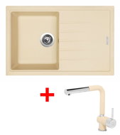 Sinks Best 780 Sahara + Mix 3 P GR - Kitchen Sink and Tap Set