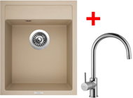 Sinks Classic 400 Sahara + Vitalia - Kitchen Sink and Tap Set