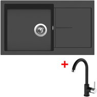 Sinks Infinity 860 Nanoblack + Mix 35 Nanoblack - Kitchen Sink and Tap Set
