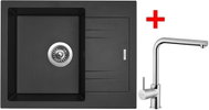Sinks Linea 600 Metalblack + Elka - Kitchen Sink and Tap Set