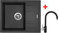 Sinks Linea 600 Metalblack + Vitalia GR - Kitchen Sink and Tap Set