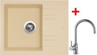 Sinks Linea 600 Sahara + Vitalia - Kitchen Sink and Tap Set