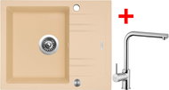 Sinks Linea 600 XC Sahara + Elka - Kitchen Sink and Tap Set