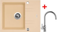 Sinks Linea 600 XC Sahara + Vitalia - Kitchen Sink and Tap Set