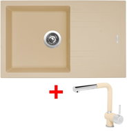 Sinks Linea 780 Sahara + Mix 3 P GR - Kitchen Sink and Tap Set