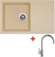 Sinks Linea 780 Sahara + Vitalia - Kitchen Sink and Tap Set