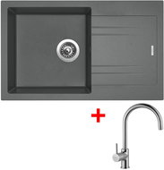 Sinks Linea 780 Titanium + Vitalia - Kitchen Sink and Tap Set