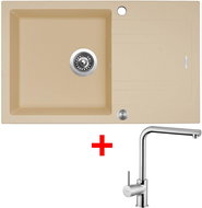 Sinks Linea 780 XC Sahara + Elka - Kitchen Sink and Tap Set