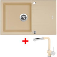 Sinks Linea 780 XC Sahara + Mix 3 P GR - Kitchen Sink and Tap Set