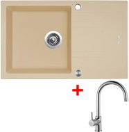 Sinks Linea 780 XC Sahara + Vitalia - Kitchen Sink and Tap Set