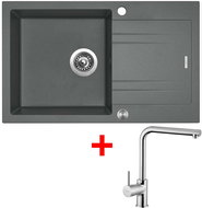Sinks Linea 780 XC Titanium + Elka - Kitchen Sink and Tap Set