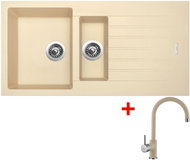 Sinks Perfecto 1000.1 Sahara + Vitalia GR - Set dřezu a baterie