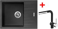 Sinks Perfecto 650 Pureblack + Mix 3 P GR - Set dřezu a baterie