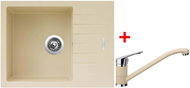 Sinks Perfecto 650 Sahara + Pronto GR - Kitchen Sink and Tap Set
