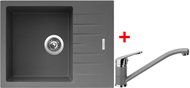 Sinks Perfecto 650 Titanium + Pronto GR - Kitchen Sink and Tap Set