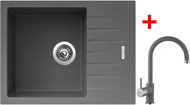 Sinks Perfecto 650 Titanium + Vitalia GR - Kitchen Sink and Tap Set