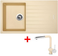 Sinks Perfecto 860 Sahara + Mix 3 P GR - Kitchen Sink and Tap Set