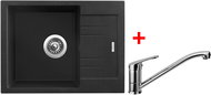 Sinks Rapid 580 Granblack + Pronto - Kitchen Sink and Tap Set