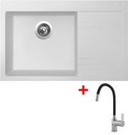 Sinks Rim 780 L Milk + Flexia - Kitchen Sink and Tap Set