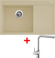 Sinks Rim 780 L Sahara + Elka - Kitchen Sink and Tap Set