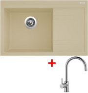 Sinks Rim 780 L Sahara + Vitalia - Kitchen Sink and Tap Set