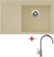 Sinks Rim 780 P Sahara + Vitalia - Kitchen Sink and Tap Set