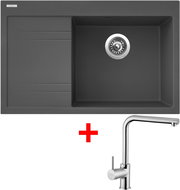 Sinks Rim 780 P Titanium + Elka - Kitchen Sink and Tap Set