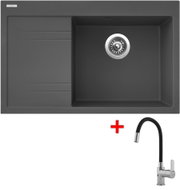 Sinks Rim 780 P Titanium + Flexia - Kitchen Sink and Tap Set