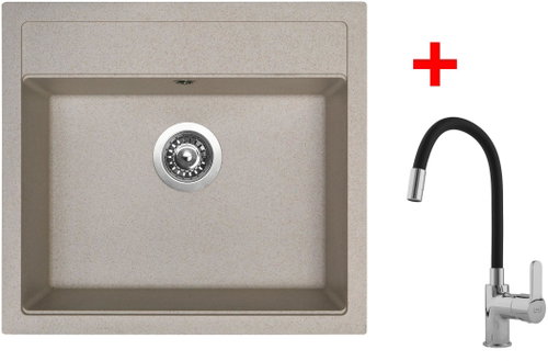 Sinks Solo 560 Avena + Flexia - Kitchen Sink and Tap Set - Main image