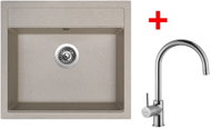 Sinks Solo 560 Avena + Vitalia - Kitchen Sink and Tap Set