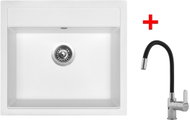 Sinks Solo 560 Milk + Flexia - Kitchen Sink and Tap Set